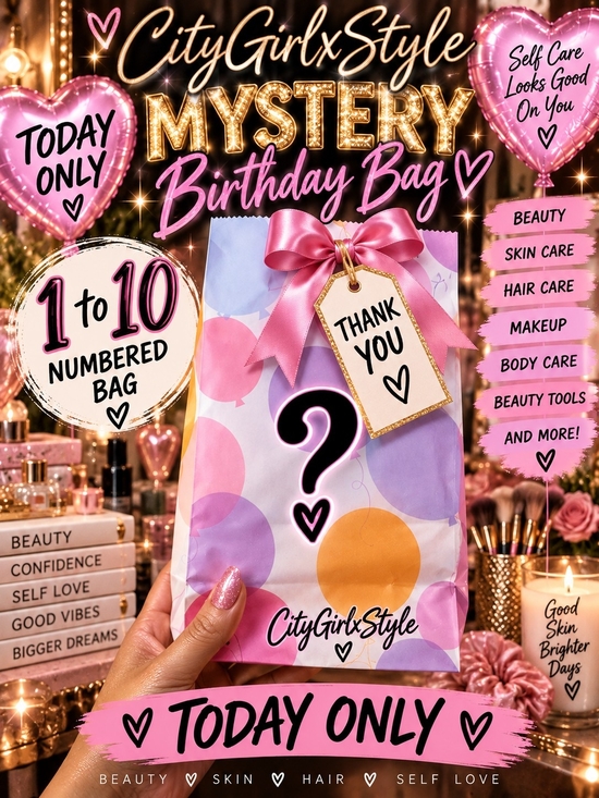 Other - Citygirlxstyle Mystery Birthday Bag - Pink & Purple Polka Dot